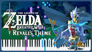 Revalis Theme Album Ver  The Legend of Zelda Breath of the Wild  Piano Cover  Sheet Music [upl. by Assyli]