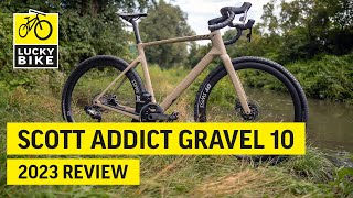 SCOTT ADDICT GRAVEL 10 2023 REVIEW  Pfeilschnelles Gravelbike mit edler Ausstattung [upl. by Iasi]