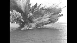 HMS Barham Explosion SloMo [upl. by Cardinal153]