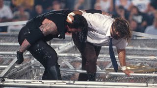 The Undertaker throws Mankind off the top of the Hell in a Cell June 28 1998  King of the Ring [upl. by Enicul203]