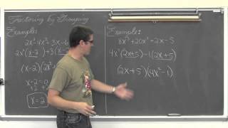 Factoring Polynomials by Grouping [upl. by Richella]