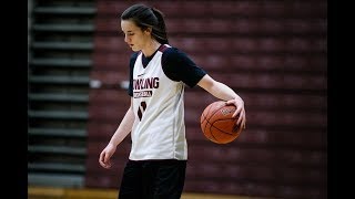 Dowling Catholic megatalent Caitlin Clark discusses her recruitment [upl. by Zora787]