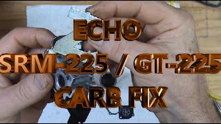 ECHO SRM225  GT225 Wont Start Easy Fix Carb Repair Kit Primer amp Lines [upl. by Auberta]