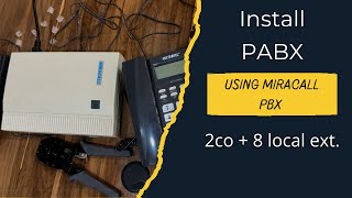 How to configure and set up PABX Installation Using Miracall Device  Telephone Intercom System [upl. by Anelav]