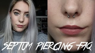 Septum Piercing FAQ  Pros amp Cons [upl. by Karame]