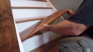 How To Install Prefinished RetroFit Stair Treads from StairTreadscom [upl. by Lovmilla]