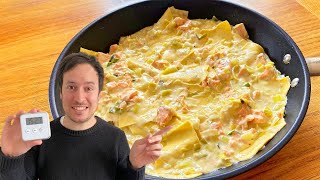 Lasagnes saumon et poireau en 15 minutes  Une recette express avec préparation et cuisson comprises [upl. by Lebazi120]