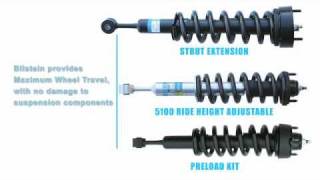 BILSTEIN Shock Shop  Differences between 5100 Series Ride Height Adjustable amp Spacer Kit [upl. by Nat]