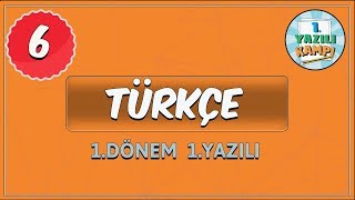 6 Sınıf Türkçe  1 Dönem 1 Yazılıya Hazırlık [upl. by Ogilvie]