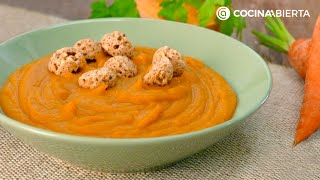 CREMA de calabaza zanahoria y patata ¡Una receta suave ligera y saludable  Cocina Abierta [upl. by Ika264]