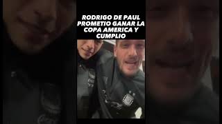 😲☝️ RODRIGO DE PAUL PREDIJO QUE GANARAN LA COPA AMERICA  ARGENTINA CAMPEON 2024 [upl. by Olga]