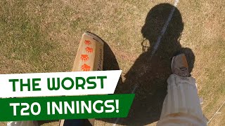 The WORST T20 innings EVER  POV Cricket  GoPro Batting  alights98 cricket gopro pov [upl. by Aicnatsnoc]