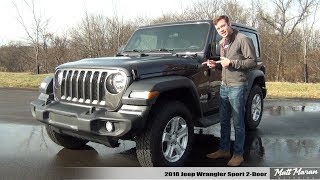 Review 2018 Jeep Wrangler Sport  I Drive It 650 Miles [upl. by Garlaand]