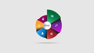 Tutoriel  Design circulaire infographie dans Adobe Illustrator  Flat Design [upl. by Forras]