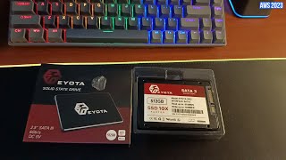 UNBOXING SSD SATA EYOTA GARANSI 5 TAHUN  RUSAK GANTI BARU [upl. by Allit]