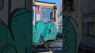 Abandoned train Pula Croatia TravelwithHugoF train graffiti croatia [upl. by Nerti896]