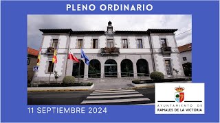 Pleno Ordinario 11 septiembre 2024 [upl. by Zinnes]