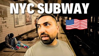 Inside the NEW YORK Subway DISGUSTING [upl. by Ynahirb557]