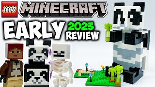 2023 LEGO Minecraft The Panda Haven EARLY Review Set 21245 [upl. by Fording114]