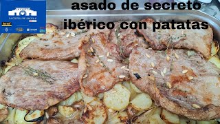 Asado de secreto ibérico con patatas [upl. by Ayarahs536]