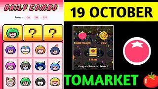 Tomarket Airdrop Daily Combo 19 October  Tomato Daily Combo Today  Tomarket daily combo card [upl. by Allyson943]