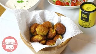 FALAFEL REZEPT selber machen  einfach amp schnell mit JoghurtMinzeDip  CUISINI [upl. by Pietro]