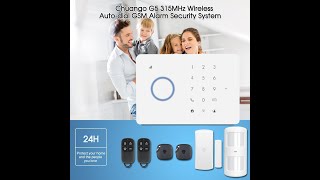 GSM Wireless alarm system Chuango G5plus GSMSMSRFID [upl. by Daloris]