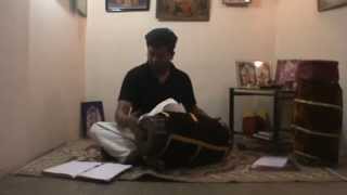 Mridangam Practice  Adhi Thalam  Solo [upl. by Anahsar884]