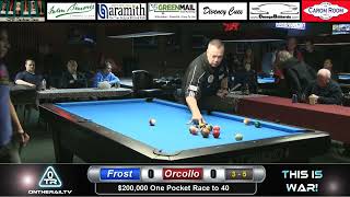 Frost vs Orcollo  200k One Pocket  3 of 16 [upl. by Sadye]