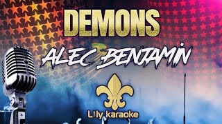 Alec Benjamin  Demons Karaoke  Instrumental  Track [upl. by Arihsan]