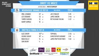 Driffield Town CC 1st XI v Woodhouse Grange CC 1st XI [upl. by Graaf332]