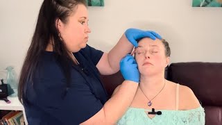 ASMR Eyebrow Treatment Real Person [upl. by Meggs912]