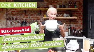 KitchenAid Speiseeismaschine Aprikoseneis selbst machen  by One Kitchen [upl. by Itra]