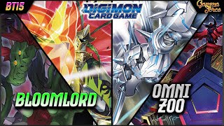 Bloomlordmon 🟩 vs Omni MegaZOO ⬜  BT15  Digimon TCG [upl. by Madanhoj]