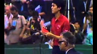 1987 WTTC Men Final Jiang Jialiang vs JanOve Waldner [upl. by Corinna]