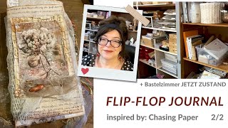 FLIP FLOP JOURNAL TEIL 2 ❤️ Bastelzimmer Jetzt Zustand Tour ❤️ Bollenhut Art [upl. by Cinom27]