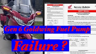 GEN 6 HONDA GOLDWING FUEL PUMP RECALL [upl. by Deegan568]