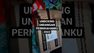 UNDANGAN PERNIKAHAN 13 NOVEMBER 2022 iburumahtangga shortvideo unboxingvideo undanganpernikahan [upl. by Airrehs]