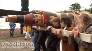 David Suzuki participates in Totem Pole Raising Ceremony in Haida Gwaii The Sacred Balance excerpt [upl. by Felita283]