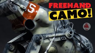 How to freehand camouflage on the MaK Camel [upl. by Cleopatre]