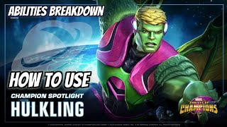 How to use Hulkling Full Breakdown  Marvel Contest of Champions [upl. by Deloria]