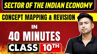 SECTORS OF THE INDIAN ECONOMY in 40 Minutes  Economics Chapter 2  Class 10th CBSE Board [upl. by Eselahc]