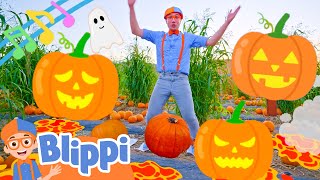 Halloween Pumpkin Hop BRAND NEW BLIPPI Fall Songs for Kids [upl. by Wojcik879]