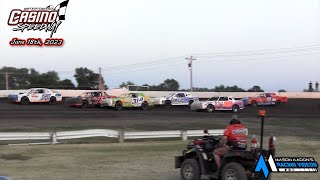 Casino Speedway WISSOTA Street Stock AMain 61823 [upl. by Bartholomew273]