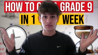 HOW TO GET A GRADE 9 IN GCSES IN 1 WEEK [upl. by Queri529]