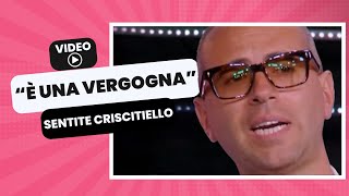 quotÈ UNA VERGOGNAquot  CRISCITIELLO ci va giù DURISSIMO  Sentite cosa dice IN DIRETTA❗ [upl. by Cathyleen]