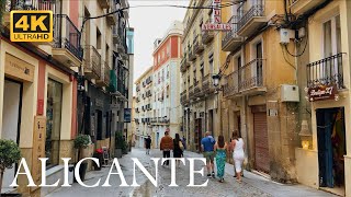 Alicante Spain  Walking Tour 4k  Old City [upl. by Braeunig]