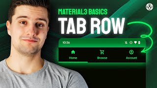 Swipeable Tab Rows  UX With Material3 [upl. by Broderic]