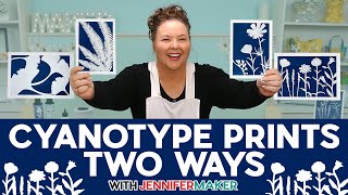 Cyanotype For Beginners DIY Or PreMade Photography With Cricut [upl. by Akirehc]