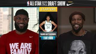 2022 NBA AllStar Draft  Team LeBron vs Team Durant  Inside The NBA [upl. by Craw]